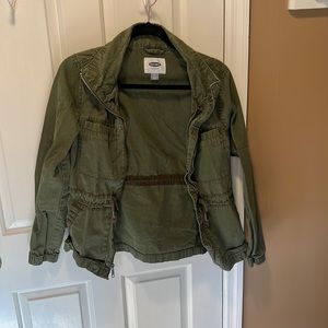 Old navy green khaki jacket